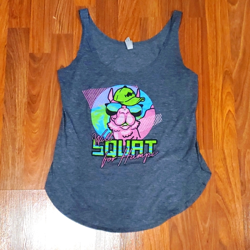 Wodbottom Hump Day Tank Camel Size Small Tank Top